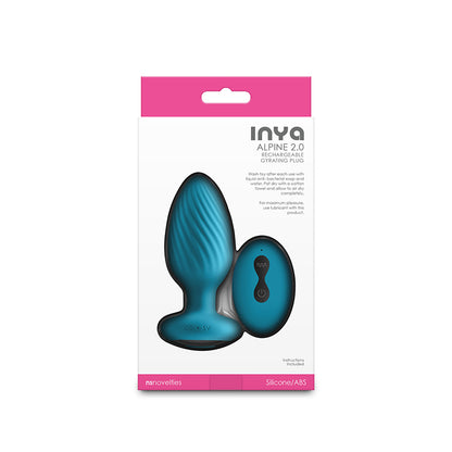 INYA Alpine 2.0 - Teal - Teal 10.7 cm USB Rechargeable Butt Plug with Wireless Remote