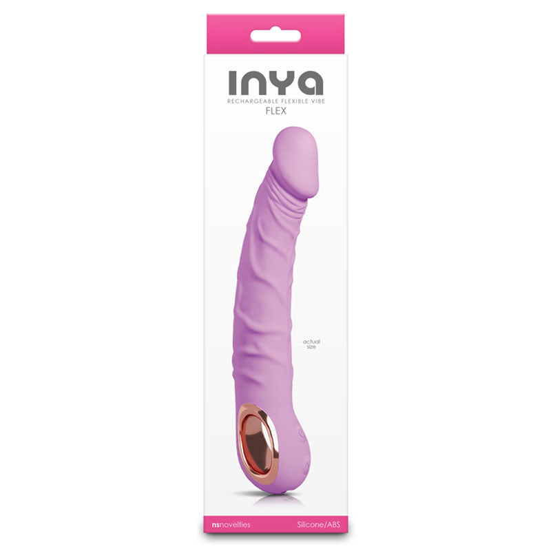 INYA Flex - Bubblegum - Bubblegum 22 cm USB Rechargeable Vibrator