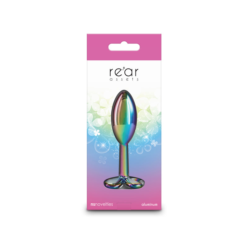 Rear Assets Clover - Multicolour - Multicoloured 9.2 cm Metallic Butt Plug