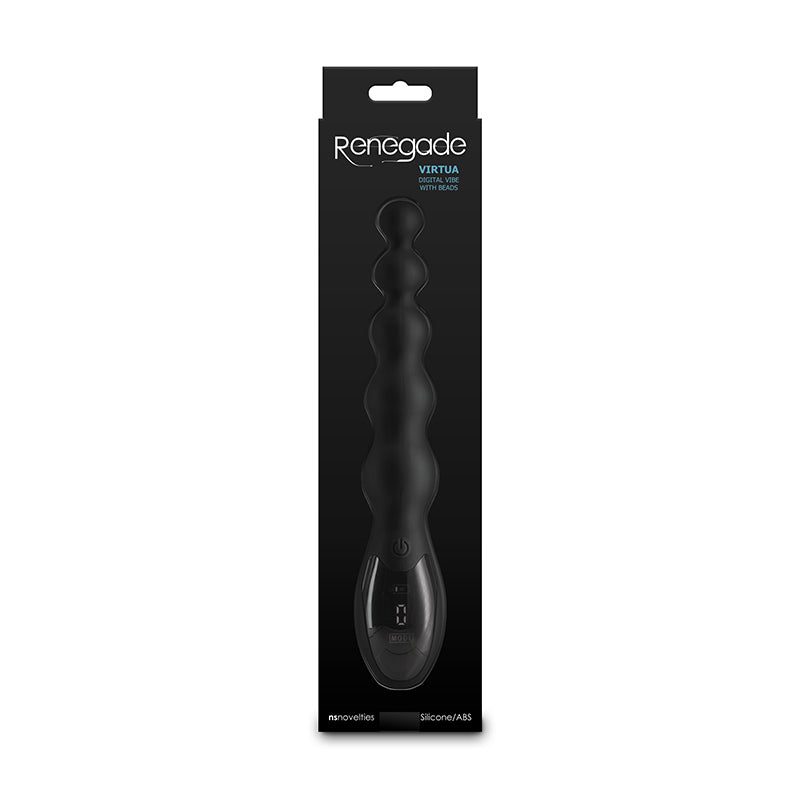 Renegade Virtua - Black - Black 23.9 cm USB Rechargeable Anal Vibrator