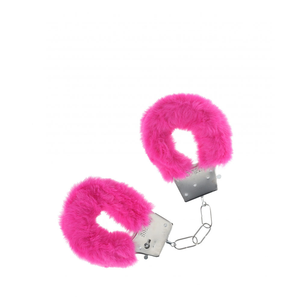 OUCH! Classic Fluffy Cuffs - Pink - Pink Fluffy Restraints