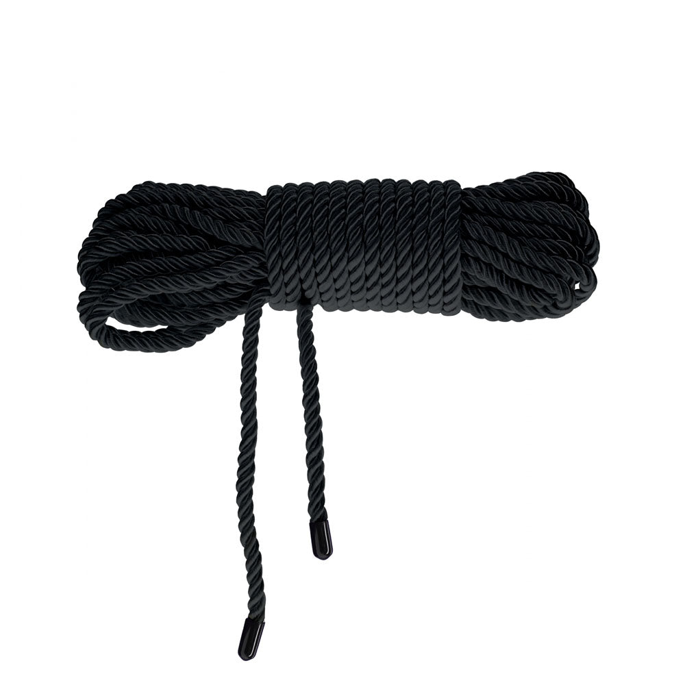 OUCH! Bondage Rope - 10 M - Black - Black Nylon Bondage Rope - 10 metre Length
