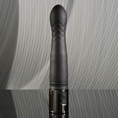 Playboy Pleasure PLEASURE ZONE - Black 21.4 cm Rechargeable Vibrator with USB Charging Dock