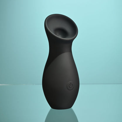 Playboy Pleasure THE JET SET - SUCKER - Black 10.3 cm Sucking Stimulator with Rechargeable Charging Case