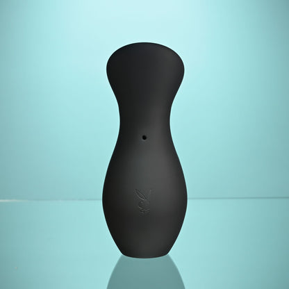 Playboy Pleasure THE JET SET - SUCKER - Black 10.3 cm Sucking Stimulator with Rechargeable Charging Case