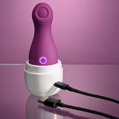 Playboy Pleasure THE JET SET - TAPPING - Purple 10.2 cm Tapping Stimulator with Charging Case