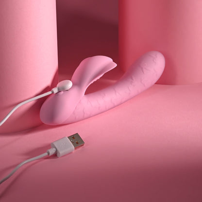 Playboy Pleasure RABBIT PARTY - Pink 15.2 cm USB Rechargeable Rabbit Vibrator