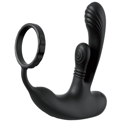 Anal Fantasy Elite Ass-Gasm intiMotion - Black USB Rechargeable Quad Motor Prostate Massager with Remote