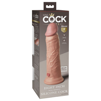 King Cock Elite 8'' Dual Density Cock - Flesh