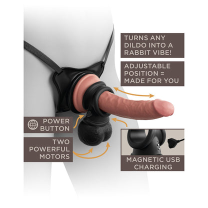 King Cock Elite The Crown Jewels Vibrating Silicone Balls