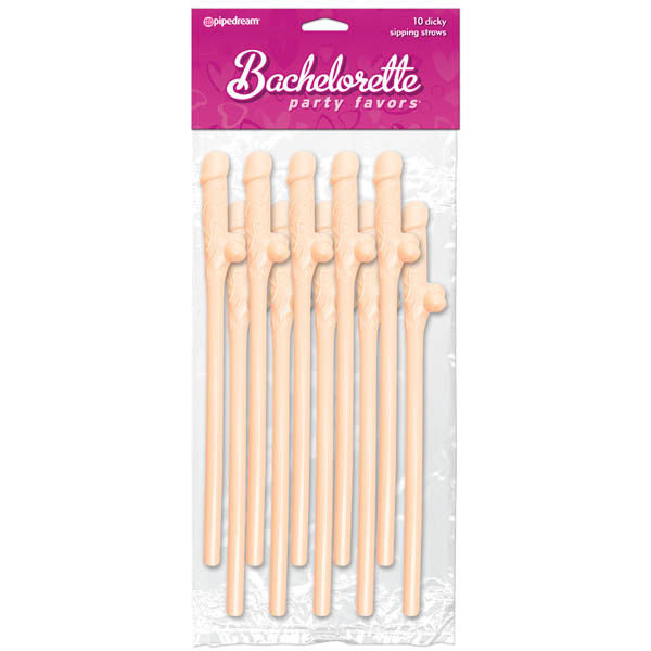 Bachelorette Party Favors - Dicky Sipping Straws