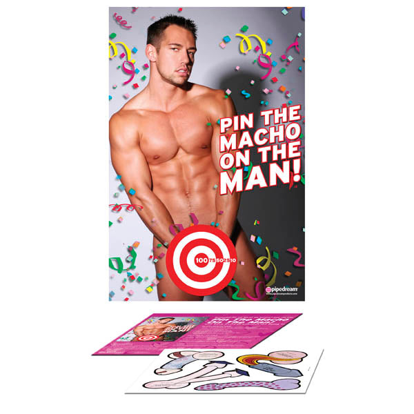 Bachelorette Party Favors Pin The Macho On The Man