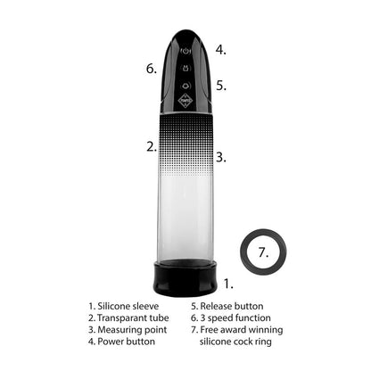 Pumped Automatic Rechargeable Luv Pump - Black USB Rechargeable Powered Penis Pump