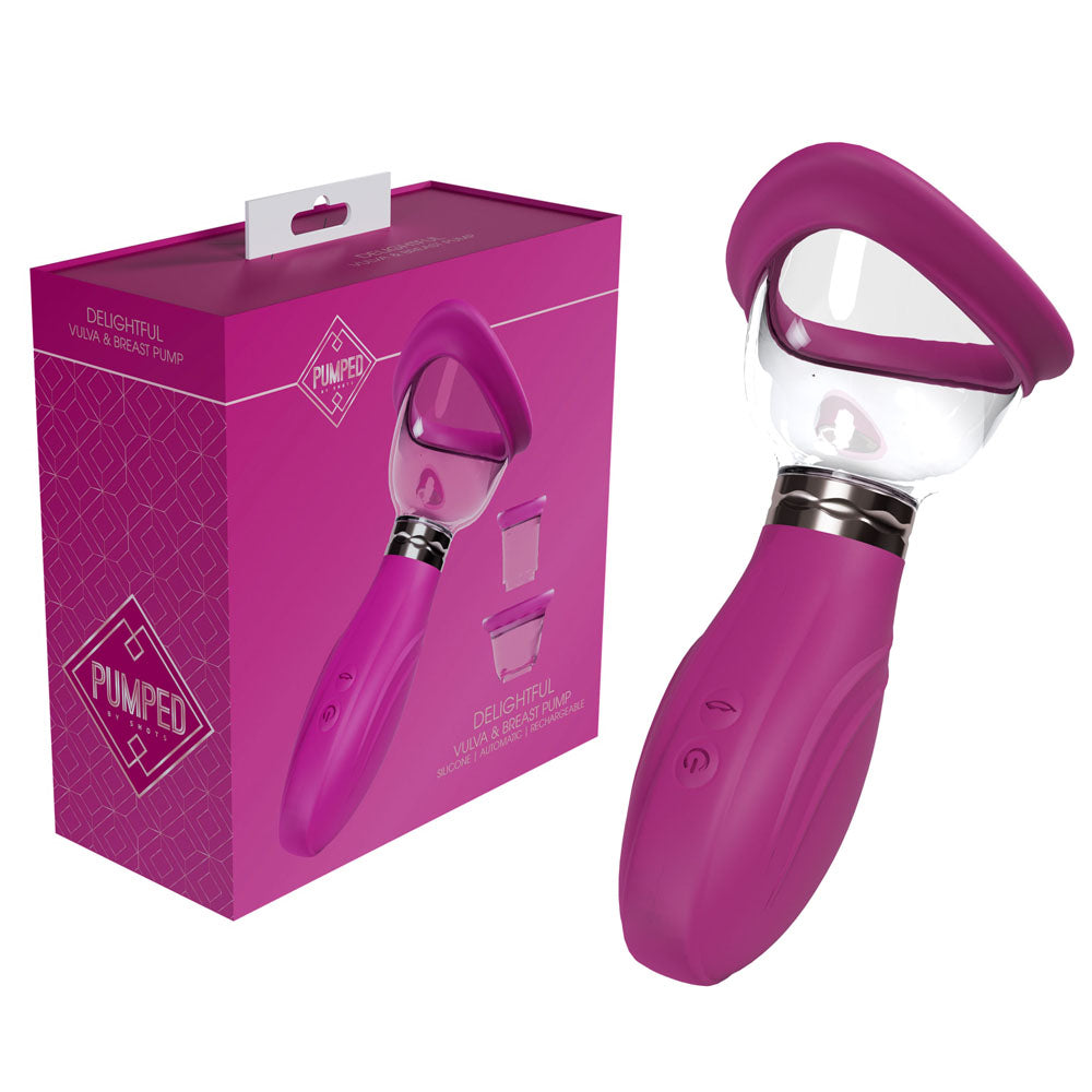 PUMPED Delightful Auto Ladies Pump - Pink - Pink USB Rechargeable Ladies Pump