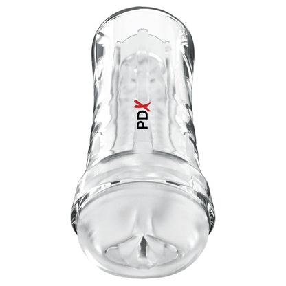 PDX Extreme Wet Pussies - Super Luscious Lips - Clear - Clear Self Lubricating Vagina Stroker