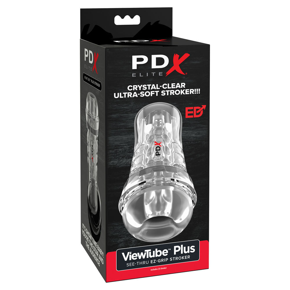 PDX Elite ViewTube EZ-Grip Stroker - Clear Stroker