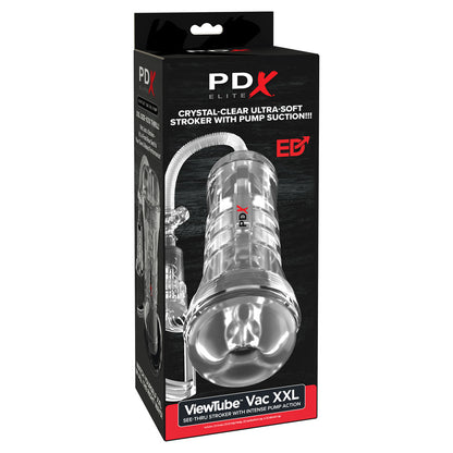 PDX Elite ViewTube Vac XXL Pump Stroker - Clear Vagina Stroker with Suction Pump