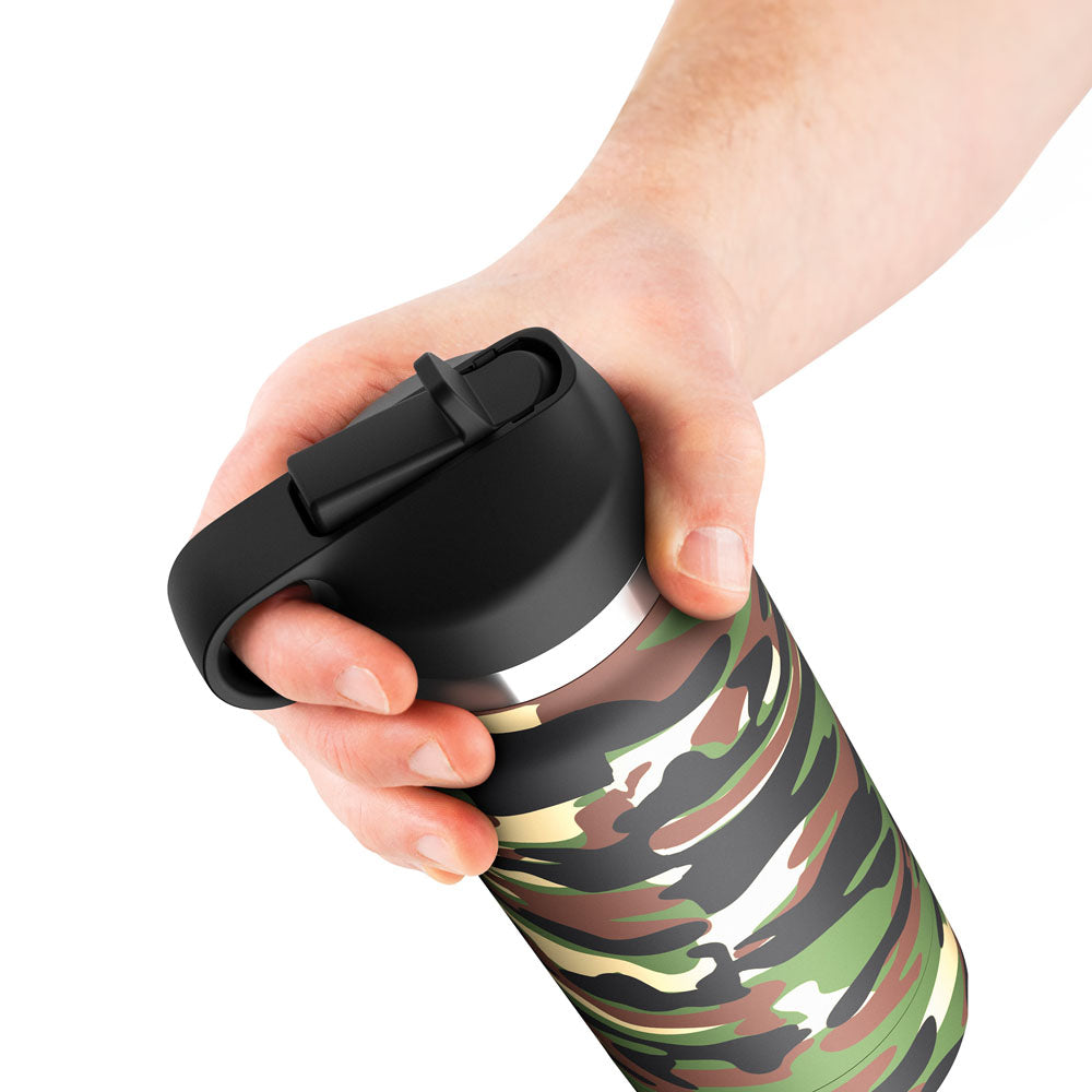 PDX Plus Fap Flask - Happy Camper - Frosted Discreet Stroker