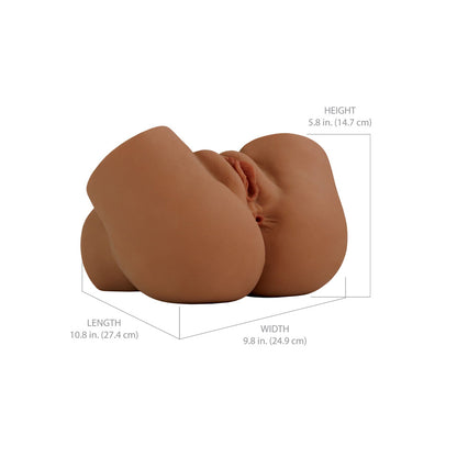 PDX Elite Back That Ass Up - Brown - Brown USB Rechargeable Auto Mega Masturbator