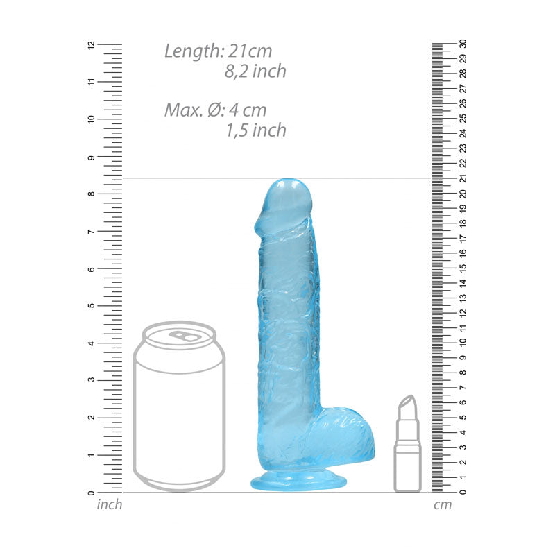 RealRock 8'' Realistic Dildo With Balls