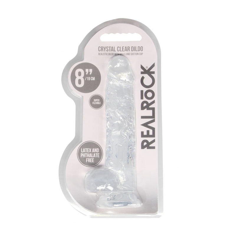 RealRock 8'' Realistic Dildo With Balls