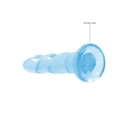 REALROCK Dildo With Suction - 17 cm - Blue - Blue 17 cm Dildo