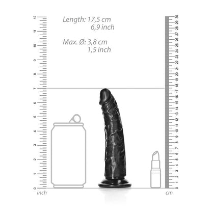 REALROCK Realistic Slim Dildo without Balls - 15.5 cm