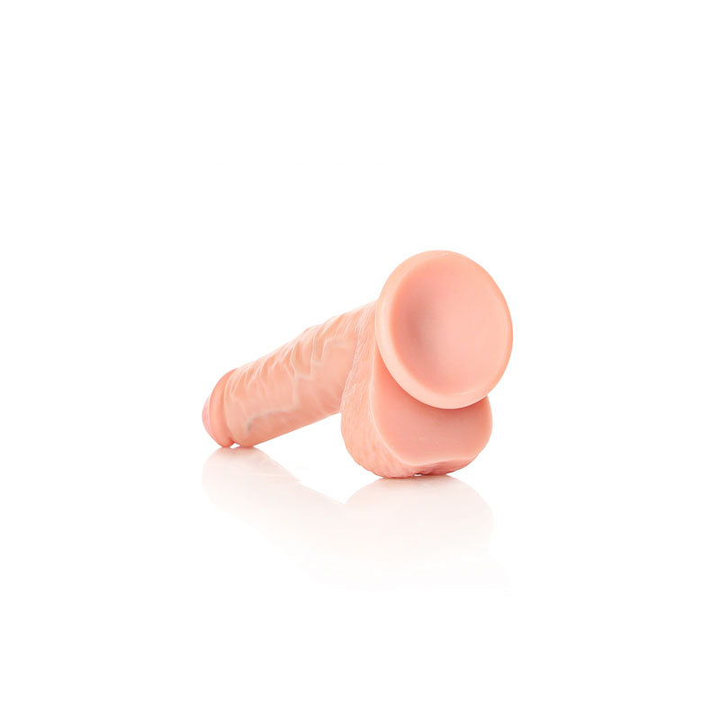 REALROCK Straight Realistic Dildo with Balls - 18 cm