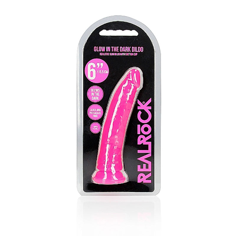 REALROCK 15.5 cm Slim Glow in the Dark Neon - Pink