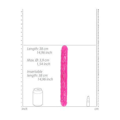 REALROCK 38 cm Double Dong Glow - Pink