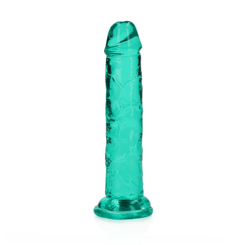 REALROCK 15.5 cm Straight Dildo - Turquoise - Turquoise 15.5 cm (6'') Dong