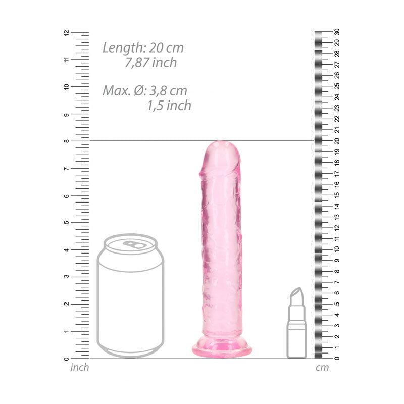 REALROCK 18 cm Straight Dildo - Pink