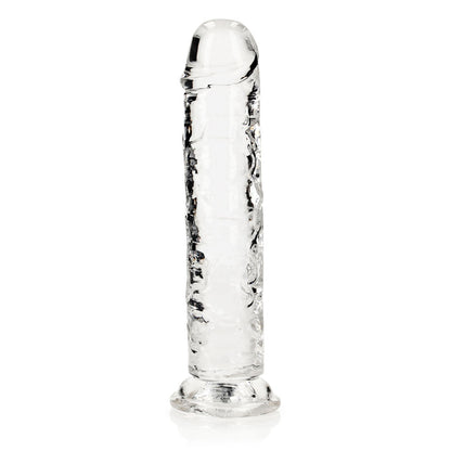 REALROCK 20 cm Straight Dildo - Transparent - Clear 20 cm (8'') Dong