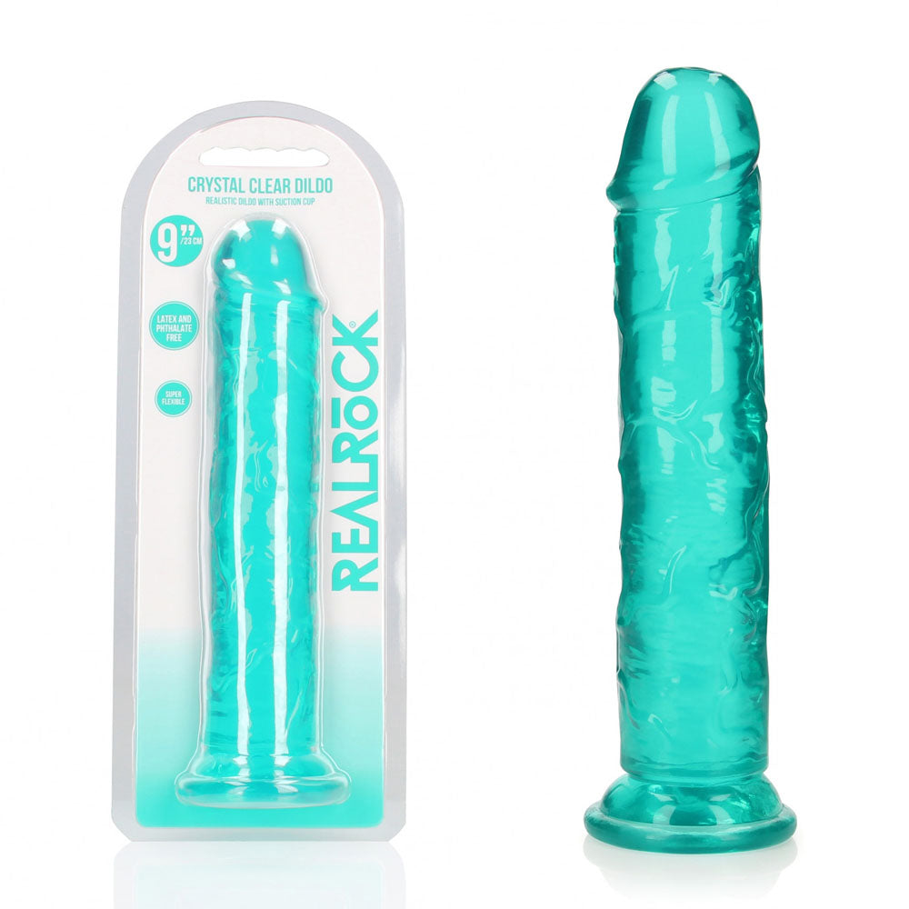 9 inch TurquoiseRealRock product with packaging on a white background