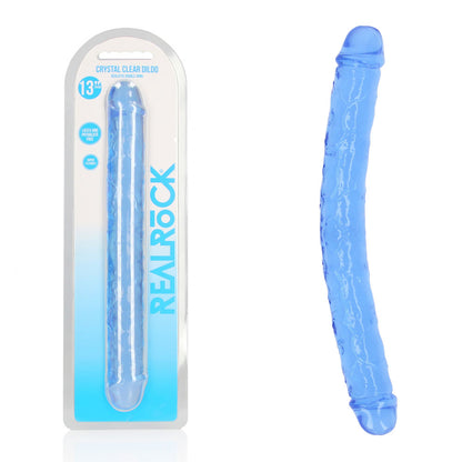 Blue silicone product with 'Real Rock' packaging on a white background