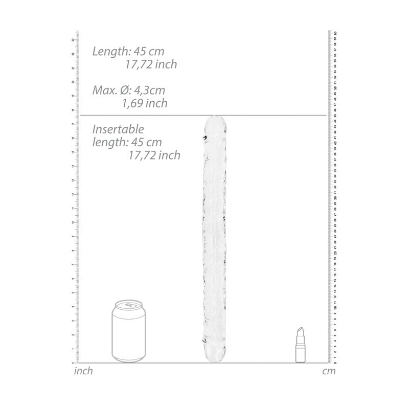 REALROCK 45 cm Double Dong - Clear