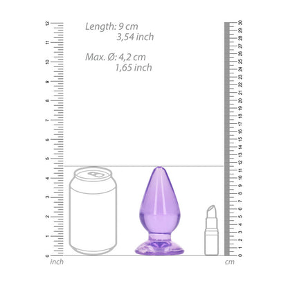 REALROCK 11.5 cm Anal Plug - Purple