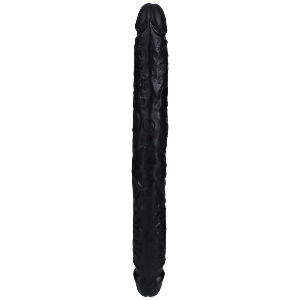 REALROCK 30cm Slim Double Dildo - Black