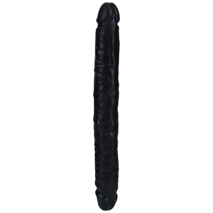 REALROCK 30cm Slim Double Dildo - Black