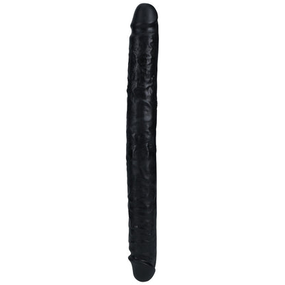 REALROCK 35cm Slim Double Dildo - Black