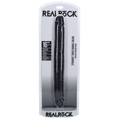 REALROCK 40cm Thick Double Dildo - Black