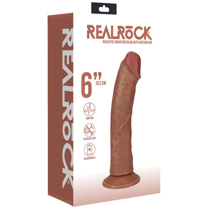 REALROCK 15cm Vibrating Cock - Tan