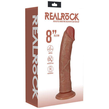 REALROCK 20cm Vibrating Cock - Tan