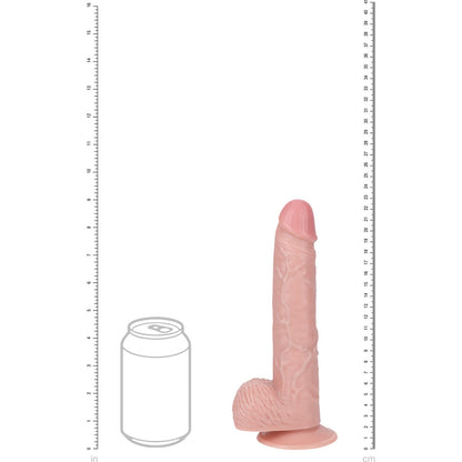 REALROCK 23cm Vibrating Cock + Balls - Flesh