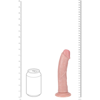 REALROCK 20cm Vibrating + Rotating Cock - Flesh