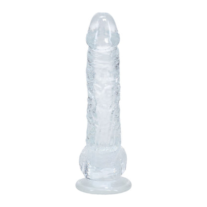 REALROCK 5'' Crystal Clear Dildo with Balls - Clear - Clear 14.7 cm Dong