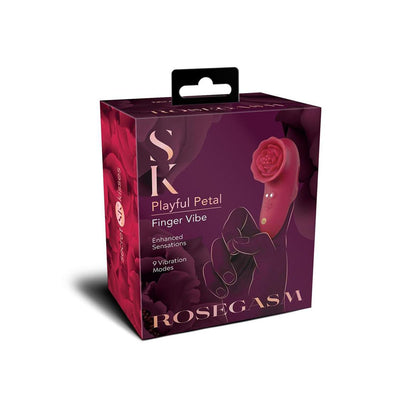 Secret Kisses ROSEGASM PLAYFUL PETAL - Red USB Rechargeable Finger Stimulator
