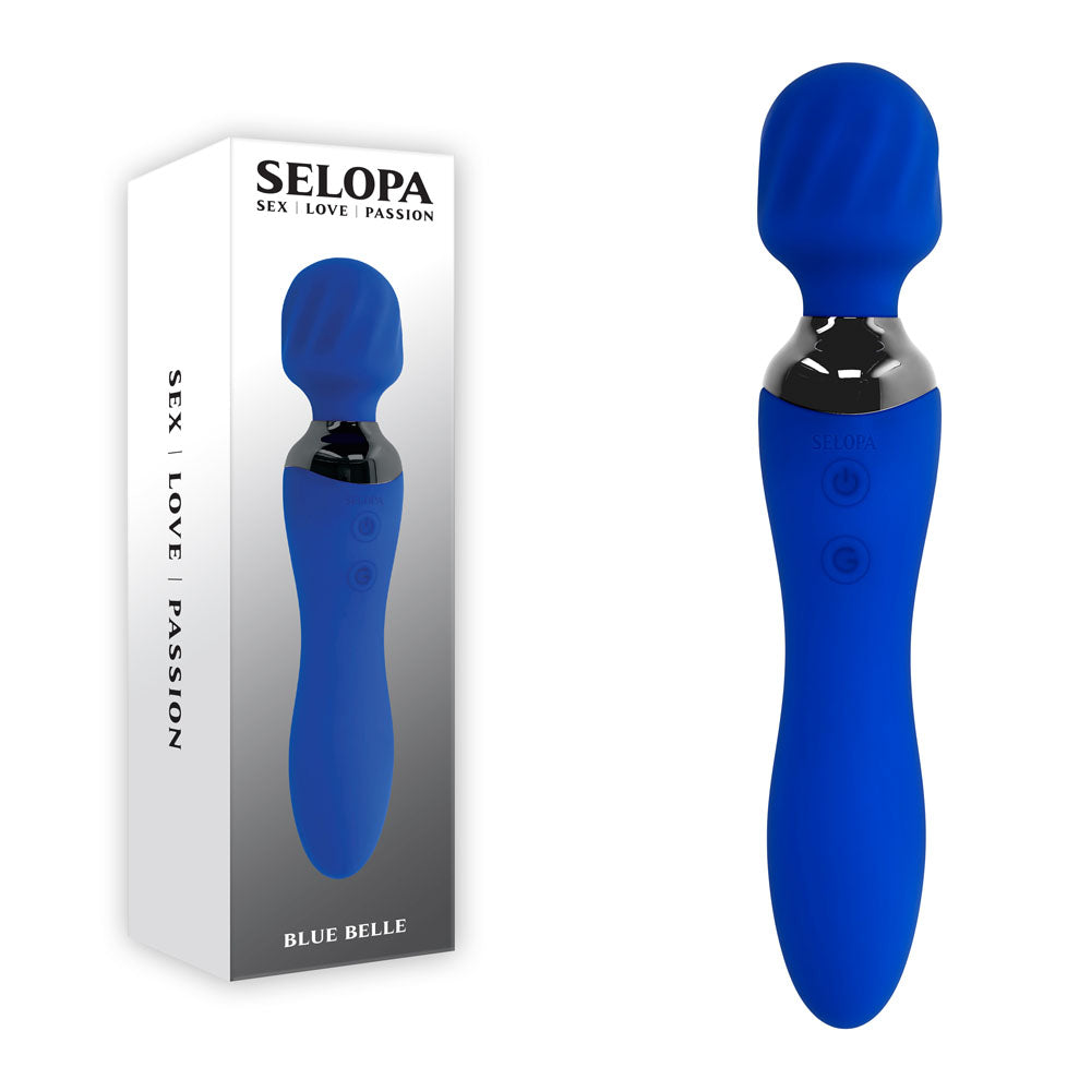 Selopa BLUE BELLE - Blue USB Rechargeable 20 cm Massage Wand