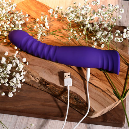 Selopa TRIXXXIE - Purple 22.2 cm USB Rechargeable Vibrator