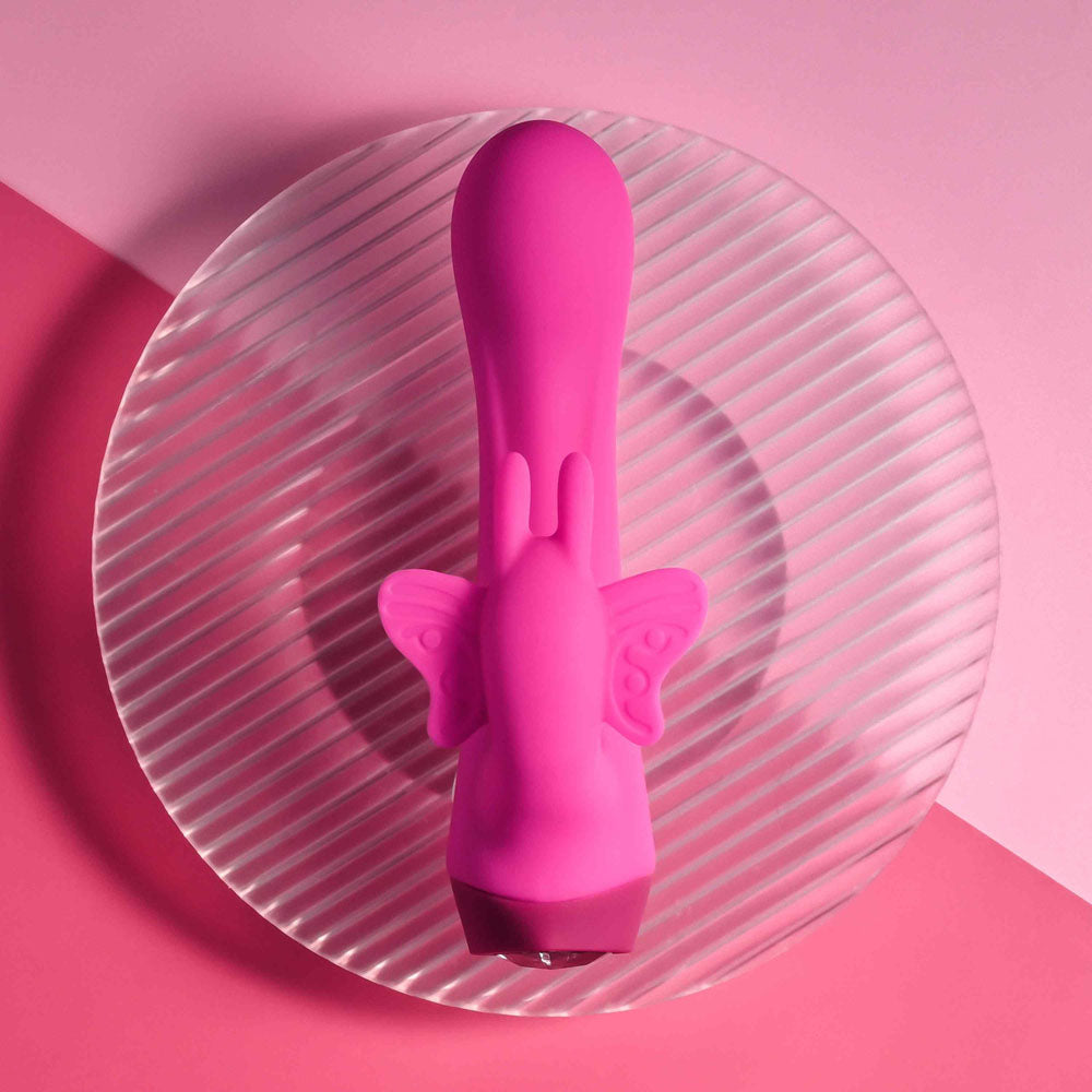 Selopa BUTTERFLY LOVE - Pink 13.8 cm USB Rechargeable Butterfly Vibrator